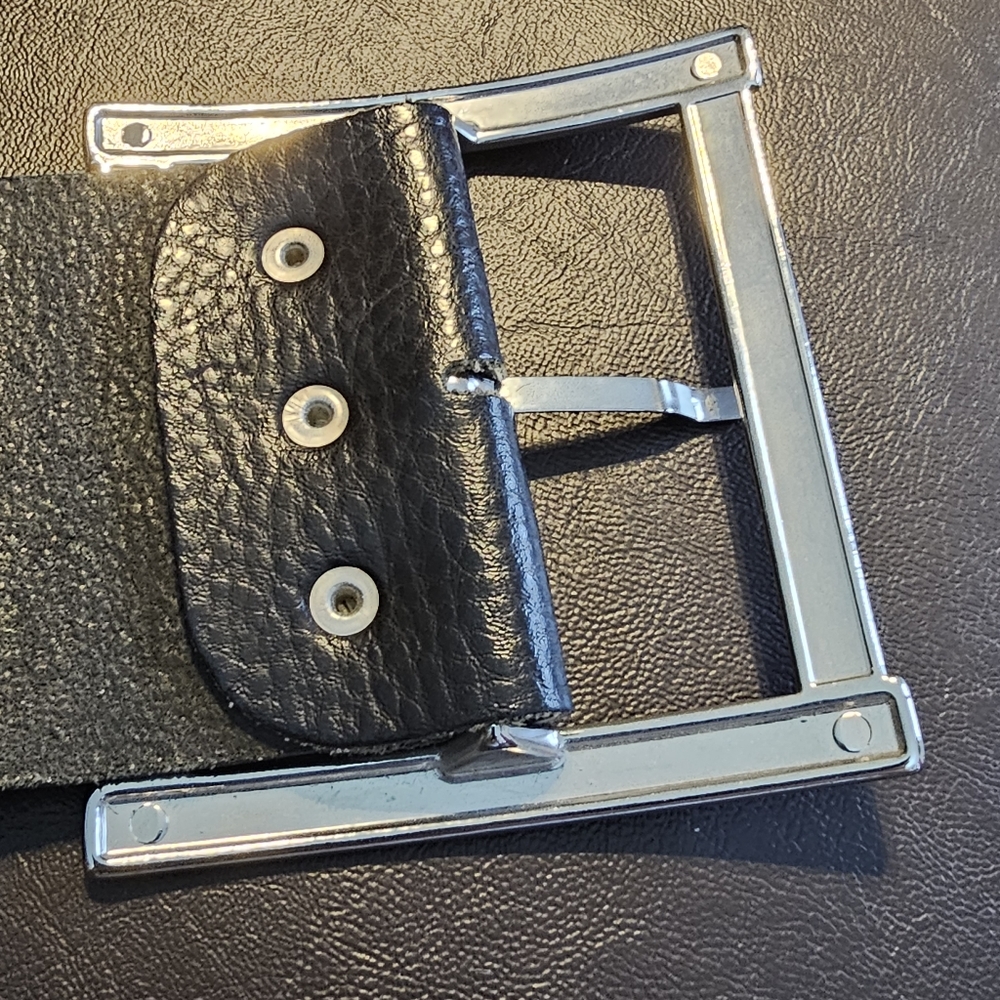 SOLD size 18-22 - wide leather belt, fits waist 35-40in (89-102cm) - M&S Per Una - Picture 14 of 16
